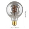 LED ZIG E27 G95 4W 2000K 150lm füstös Eglo-110287