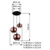 Maxy Globo-15548-3HG függeszték