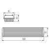 Dicht 4Led PI 218/PS T8 Kanlux 31322 por és páramentes lámpatest