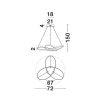 Fusion LED függeszték NL-1701101001