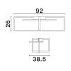 Clea LED NL-9086023 mennyezeti lámpa