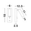 Fuse LED fali lámpa USB csatlakozóval NL-9170102