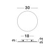 Cyrcle LED NL-9248151 fali lámpa