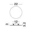 Cyrcle LED NL-9248156 fali lámpa