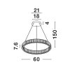 Aurelia LED NL-9333075 függeszték