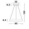 Rando Thin LED NL-9453450 függeszték