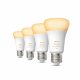 Hue E27 6W White Ambiance 4db szett led fényforrás Philips 8719514328280