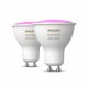 Hue GU10 4.3W White And Color Ambiance 2db szett Philips 8719514340084