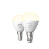 Hue E14 White 5.7W Luster 2db szett led fényforrás Philips 8719514356771