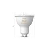 Hue GU10 4.2W White Ambiance Philips-8720169229976 led fényforrás