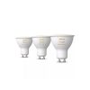 Hue GU10 4.2W White Ambiance Philips-8720169230095 3db szett led fényforrás