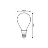 Filament LED Rabalux-79048 E14 4W 2700K 500lm