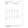 Tubule Lucide-24401-35-30 függeszték